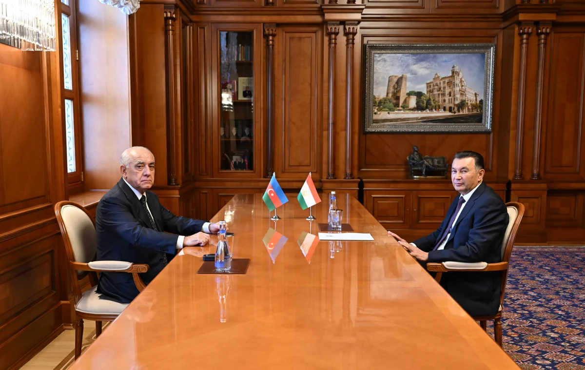 Azerbaijan, Tajikistan PMs discuss opportunities of Middle and Zangazur corridors